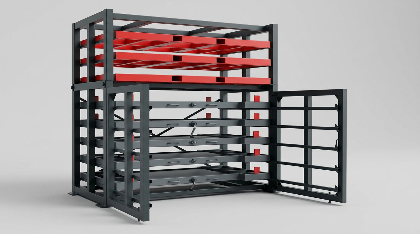 Roll-out racks for sheets & bars